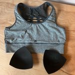 Aeropostale Gray Laser Cut Sports Bra Photo 4