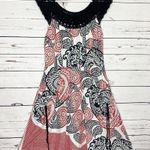 Eva Franco Crochet Trim Casual Boho Pinup Dress Size 4 Small Red Black White Photo 8