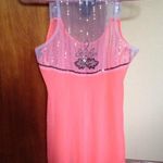 About A Girl Beaded coral tank top Photo 3