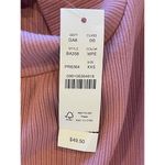 J.Crew ‎ Pink Cotton Blend Ribbed Wide Cuffed Mock Neck Top Size XXS Photo 6