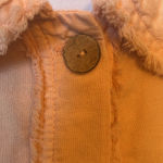 ZARA  Linen Blend Long Sleeve Frayed Button Down Shirt Top Size Large Photo 3