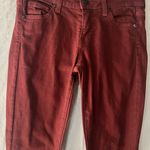 Vince  Red Lola Stovepipe Jeans Size 26 US Photo 1