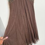Anthropologie Vintage Y2K Brown Mesh Dress Romantic Grunge  Photo 3