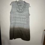 Neon Buddha Bali Gray Brown Ombre Cowl Neck Tunic Top Size M Photo 1