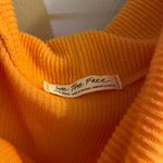 We The Free Orange Free People Long Sleeve Off the Shoulder Shirt Photo 1