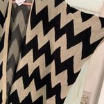 Black and beige sweater wrap/ jacket Photo 3