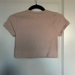 Garage  Women's Beige Ribbed Crop Top Photo 2