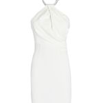 Solace London NWT Kami Crystal-Embellished Mini Dress White Size 8 US Photo 14