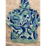 Hill House Home Allie Zip Up Hoodie Ocean Kaleidoscope XS Blue Photo 7