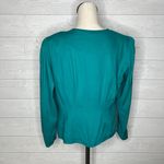 Plaza South vintage emerald green jacket with Soutache ribbon & beads Size 10 Photo 5