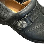 Nurse Mates  Pillow Top Black Leather Clogs Size 10 Photo 3