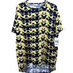 LuLaRoe  Irma Women's Disney Black & Yellow Top Photo 0