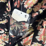 Free People NEW Hilary Printed Keyhole Top Black Combo Photo 8