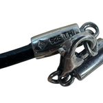 Sterling Silver 925 Leather Black Choker Style Necklace – No Pendant Included Photo 2