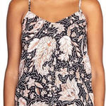 P.J. Salvage  Paisley Button Front Top Soft Medium Loungewear Photo 0