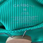 Carbon 38 ribbed green athletic shortie shorts Size XS Photo 4