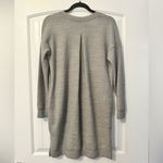 Cherish Gray V-Neck Women's Sweater Dress w Pockets Photo 3