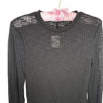 Free People  Intimately Top Womens S Black‎ Aura Layering Lightweight Sweater Photo 2