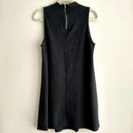 Blu Pepper Black Floral Textured Tank Dress, Swing Dress, Size Medium Photo 9