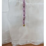 Mac Duggal Ieena for High Low Tiered Chiffon Gown White Size 6 Photo 10