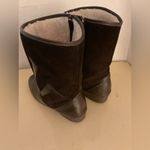 Pajar women brown suede leather shearling waterproof boots wide calf Size 11.5 Photo 10
