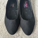 Skechers Cleo Style Knit Ballet Flat Black Almond Toe Slip On Stretch Fit Photo 3