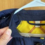 Burberry Brit Women's Size 4 US Blue Yellow Rain Hoodie Jacket Photo 2