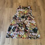 For Cynthia  L Sleeveless Butterfly Floral Pockets Linen Blend Asymmetrical 42624 Photo 6