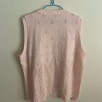 Village Fair Sweater Vest Size L Pink Size L Photo 1