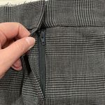 Norma Kamali Size 16 Pants Trouser Black Mini Plaid Straight Leg Mid Rise Career Photo 4