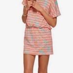 Lilly Pulitzer • Carmine Make A Splash Floral Striped Orange Green Dress Photo 0
