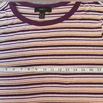 Forever 21  Ribbed Knit Striped Short Sleeve Fitted T-Shirt - PLUS SIZE Photo 6