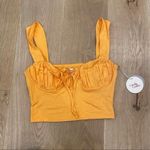 Camila Coelho  Daisy Crop Top in Orange Photo 1