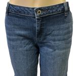 Liz Claiborne  Bermuda Classic 2 Pocket Mid Rise Denim Blue Jean Shorts Womens 8 Photo 3