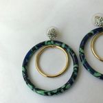 Lele Sadoughi Nwot  pave double hoop earrings Photo 4