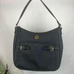 Tommy Hilfiger  Black & Gold Zip Top Shoulder Handbag Bag Photo 1