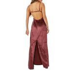 Free People Karlie Double Dare Red Velvet Sleeveless Maxi Dress Size 4 NWT Photo 1