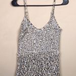 Patrons of Peace NWT Women’s Animal Print Lace-Up Front Smocked Peplum Tank Top Photo 4