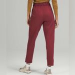 Lululemon Athletica Stretch High Rise Maroon/ burgundy Track Pants Photo 1
