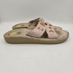 Earth Spirit Willow MW Shoes Women Sz 7.5 Leather Beaded Comfort Sandals Slides Photo 1