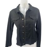 htrailz Black Leopard Skull Beaded Jeweled Rhonestone Long Sleeve Coat Jacket M Size M Photo 0