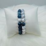 Duo Marble Ceramic Beaded Bracelet Photo 2