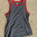 Old Navy Striped Tank Top with Red Trim Photo 2