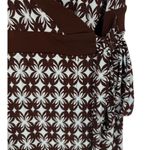 Max and Cleo Geometric Starburst Floral Print Midi Wrap Dress Size Small Petite Photo 7