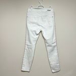 Anthropologie Anthro Pilcro and The Letterpress White High Rise SKinny Jeans 28 Crochet Detail Photo 6