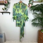 Elliatt  NWT Productions Mini Dress in Green Multi Size Small Photo 4