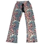 Scooby Doo Womens Lounge Pants Pajamas Fleece Flare Leg Pull On Pink Blue Medium Photo 0