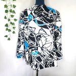 Maggie Barnes Abstract Design Open Front Blazer Jacket Plus 2X Photo 4