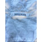 James Perse Linen Tunic Shirt White V-Neck Short Sleeve Classic Women's Size 2 Photo 1