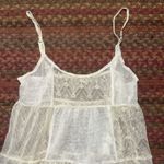 Aeropostale RETRO PATCHWORK SHEER CREAM LACE CAMI TUNIC ROMANTIC BOHO Photo 4